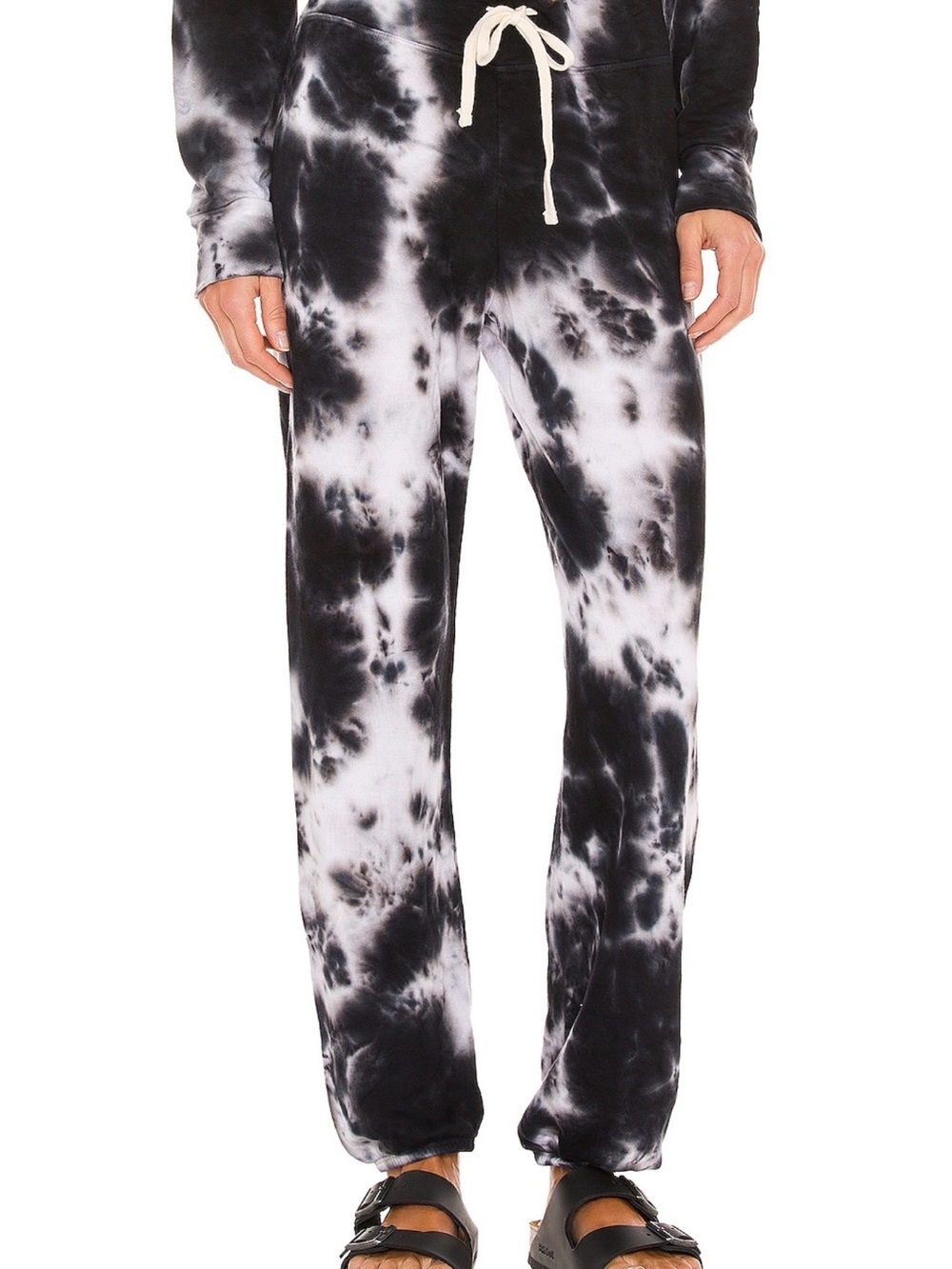 Sundry Tie-Dye Black & White Lounge Pants